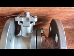 De elektrische Actuator Einden van de de Kogelklep Dubbele Flens van de Hoge druk Volledige Haven Tweedelige