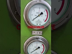 Druktest van wafer kogelkraan roestvrij staal kale spindel PN16