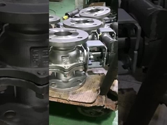 SS316 2pc Volledige Port Air Pneumatic Gedoingued Ball Falp Q641F JIS10K 50A