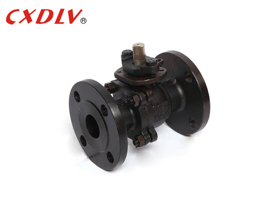 WCB 2Way Handmatige roestvrijstalen flens Carbon Steel Ball Valve Met Montage Pad
