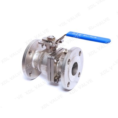 Rustvrij staal 304 316L Flanged Ball Valve Cf8m Handle Manual End Connection