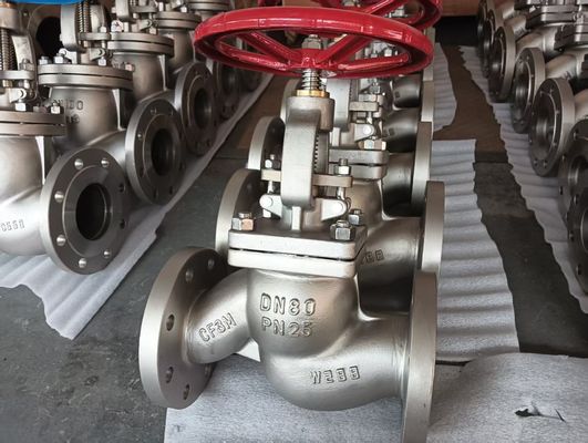 Wcb Versatile globe klep van roestvrij staal Flanged Type Full Bore Stop Klep