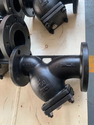 Vlekkeloos staal Y-strainer met flenster CF8/CF8M DN 100 Flensterbinding