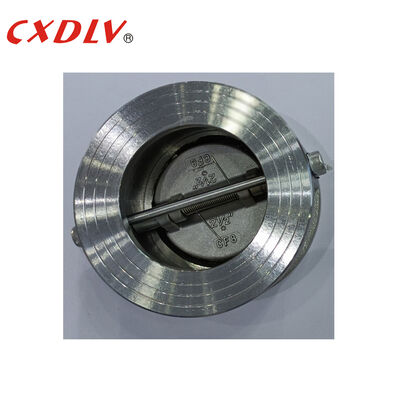 Stainless Steel 304 Wafer Type Dual Plates Check Valve Swing Type PN16 Flange End