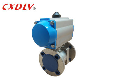 SS van de flens de Industriële Pneumatische Aangedreven Kogelklep Roterende Klep van de Watercontrole WCB