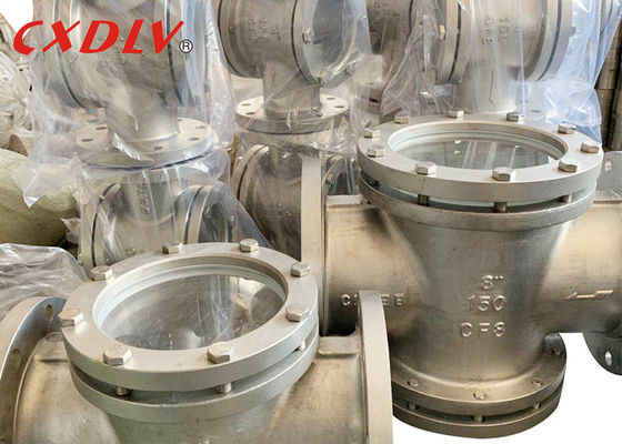 Het ronde Rechte Glas van het het Roestvrije staalgezicht van CF8M WCB 150LB