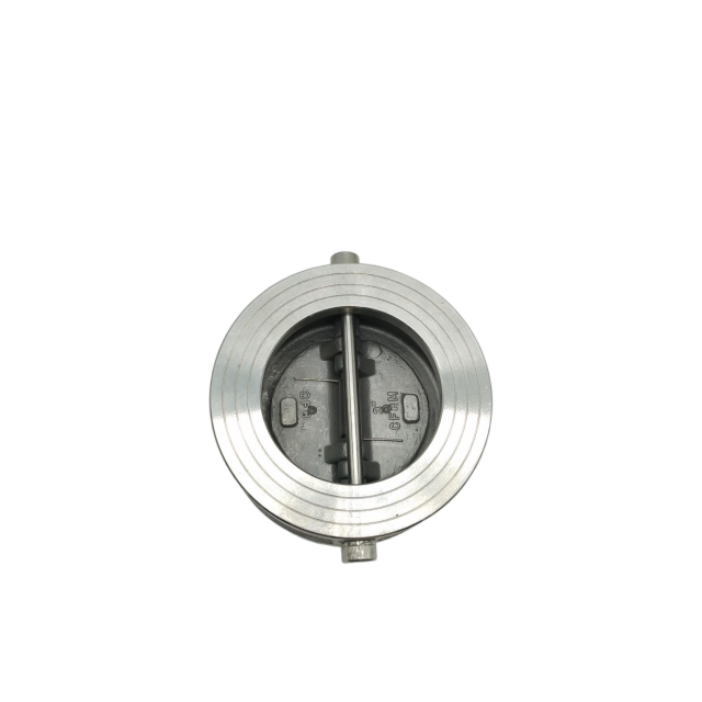 Roestvrijstalen dubbele schijf terugslagklep met hoge temperatuurbestendigheid voor water, stoom, olie en gas