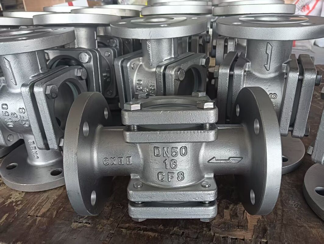 304/316/koolstofstaal Industriële kwaliteit Flanged Sight Glass met dubbel glas venster voor duidelijke visuele inspectie en nauwkeurige vloeistofstroomcontrole