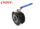 WCB Carbon Steel Wafer Thin Flanged Ball Valve with Stainless Steel Handle