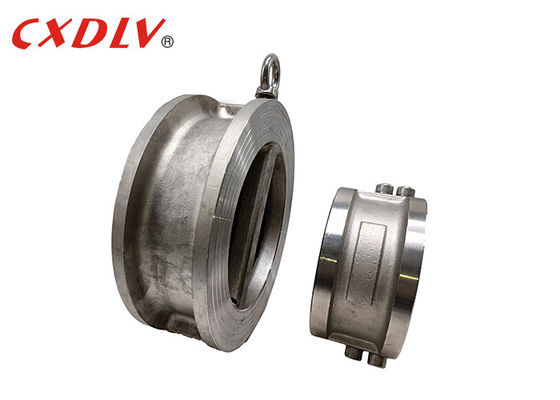 Wafeltjetype van DN150 EPDM Seat van de de Plaatpijp van de Controleklep Dubbele Dubbele de Schijfdeur