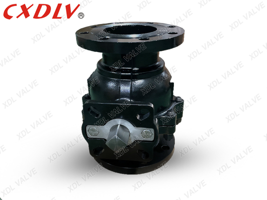 Carbon Steel A216WCB Flanged Ball Valve met RPTFE stoel voor afvalwaterzuivering
