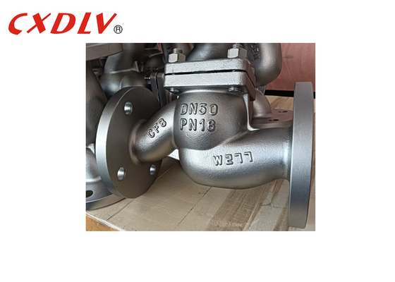 DIN Terugslagklep RVS DN50 PN16 Flensuiteinden Type